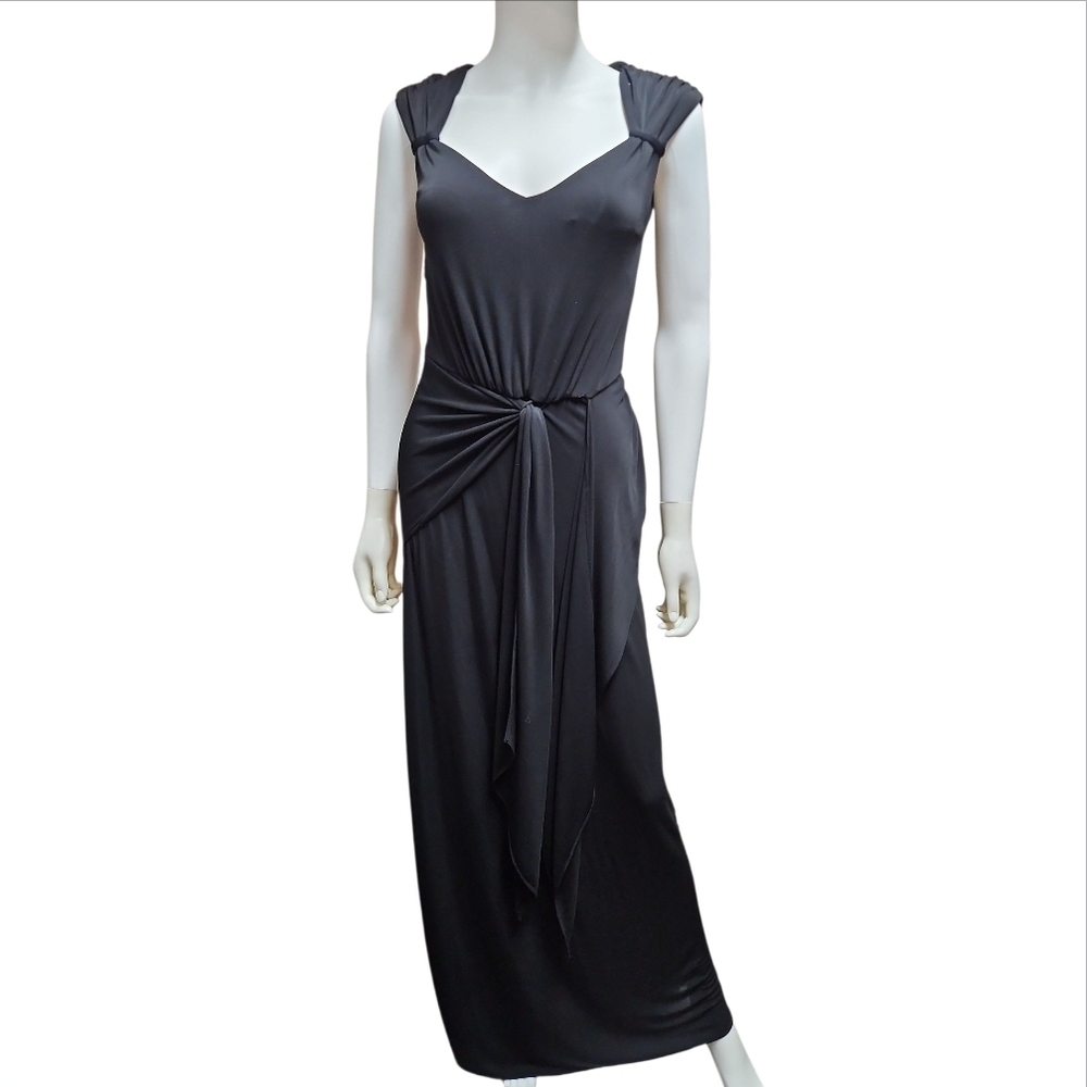 ALICE BY TEMPERLEY | Black Sleeveless Gown / Maxi Dress in Size US 4